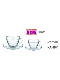 Set x6 tazas de té MOROCCO KANDY 230ml ap - VIDRIO