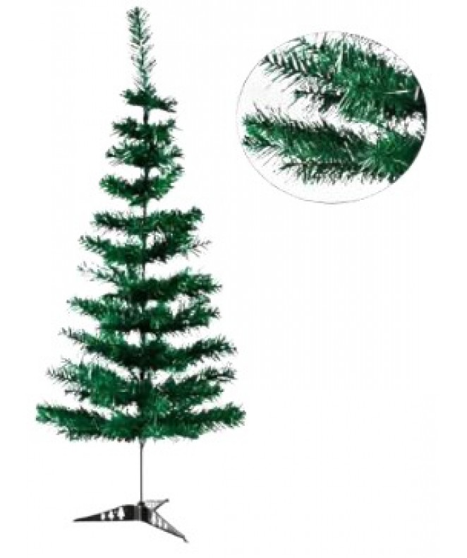 Árbol verde 180cm-435 ramas-5cm- base plástica - NAVIDAD