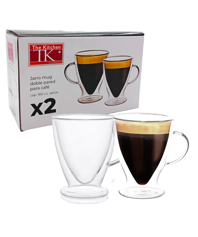 Set x2 Jarro café 160ml aprox | Soiferh Set x2 Jarro café 160ml aprox - SET DE JUEGOS DE CAFE
