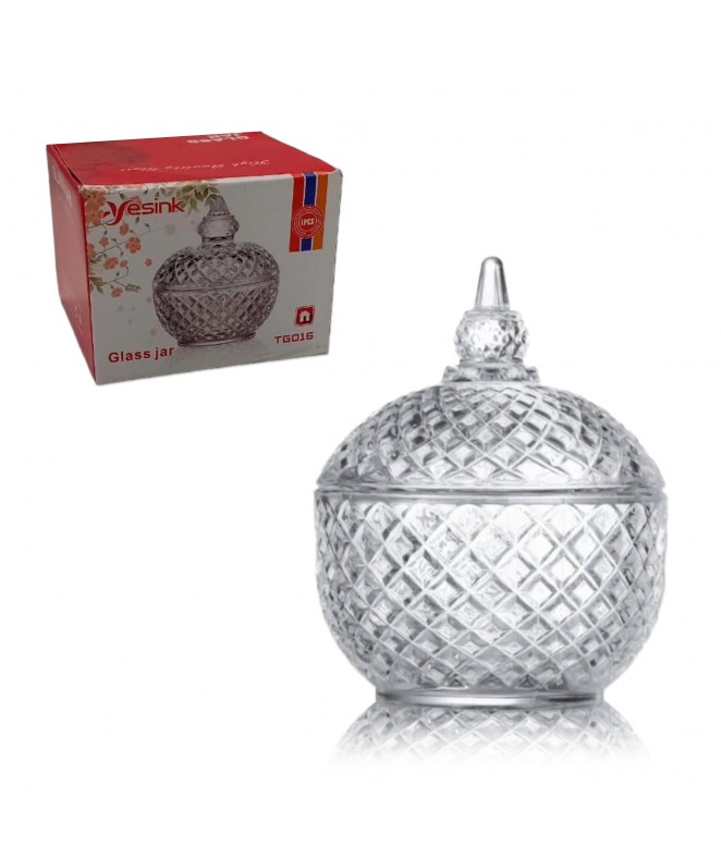 Caramelera de vidrio c/tapa - POSAMASAS