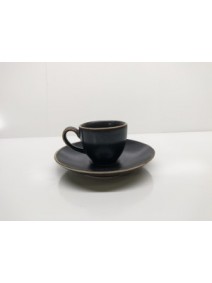 Taza de café + plato porce 90cc ap - PORCELANA DECORADA