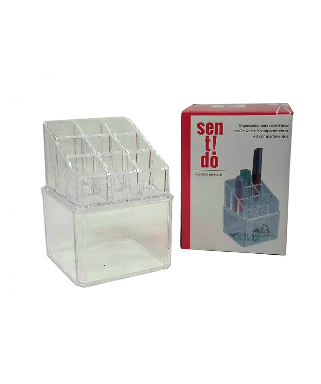 Caja c/9 + 6 divisiones 12.5X13X11CM - Acrílico - ORGANIZADORES