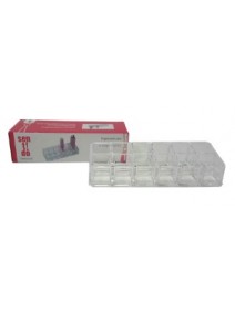 Caja c/12 divisiones 11.5X8.5X3cm aprox - Acrílico - ORGANIZADORES