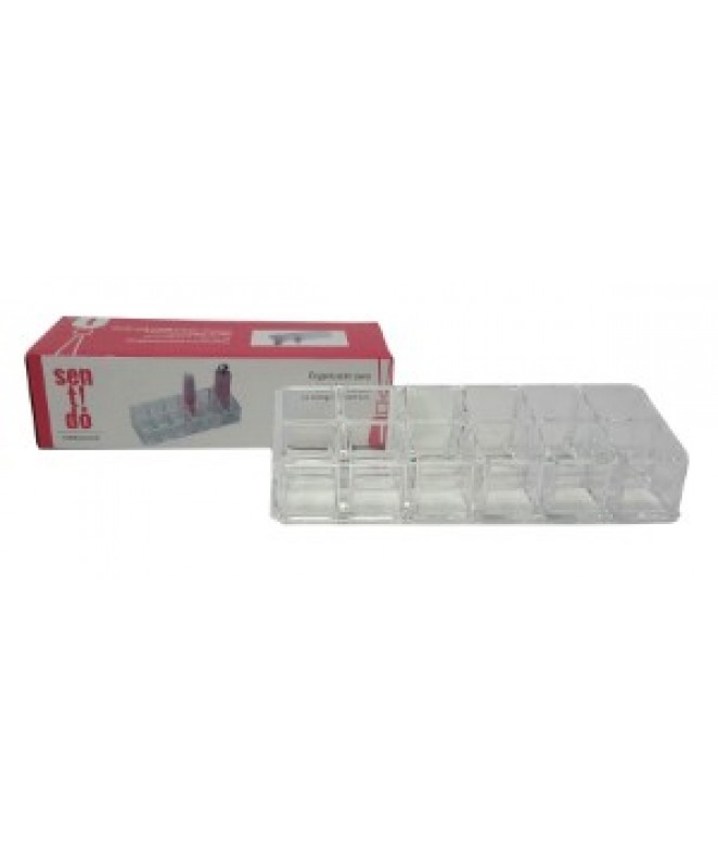 Caja c/12 divisiones 11.5X8.5X3cm aprox - Acrílico - ORGANIZADORES