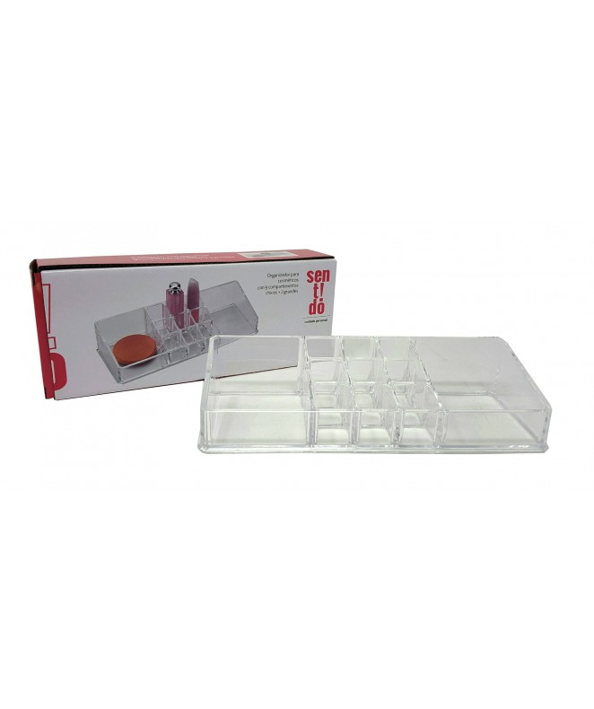 Caja c/9 + 2 divisiones 22X9X5cm aprox - Acrílico - ORGANIZADORES