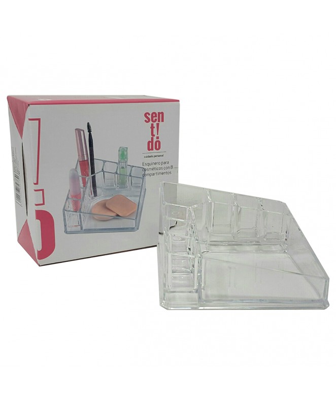 Caja c/8 divisiones 13.8X13.8X7.2cm aprox - Acríl - ORGANIZADORES