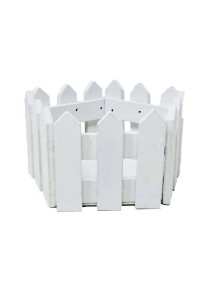 Cerca pentagonal de madera 11-5x7cm aprox