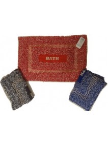 Alfombra de baño c/ guarda deco y palabra 40x60cm - ALFOMBRAS-