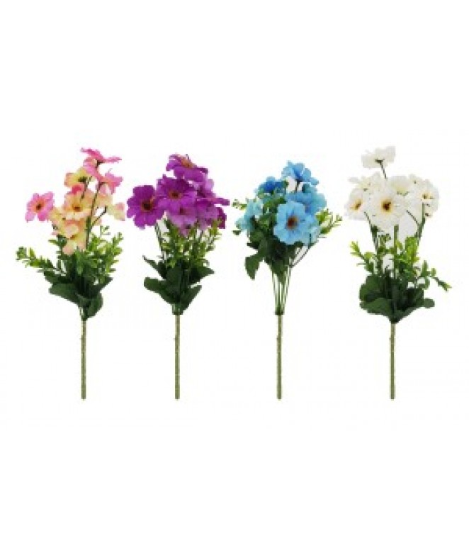 Bouquet de 12 flores- 4-8cm  x 28cm aprox - BOUQUET