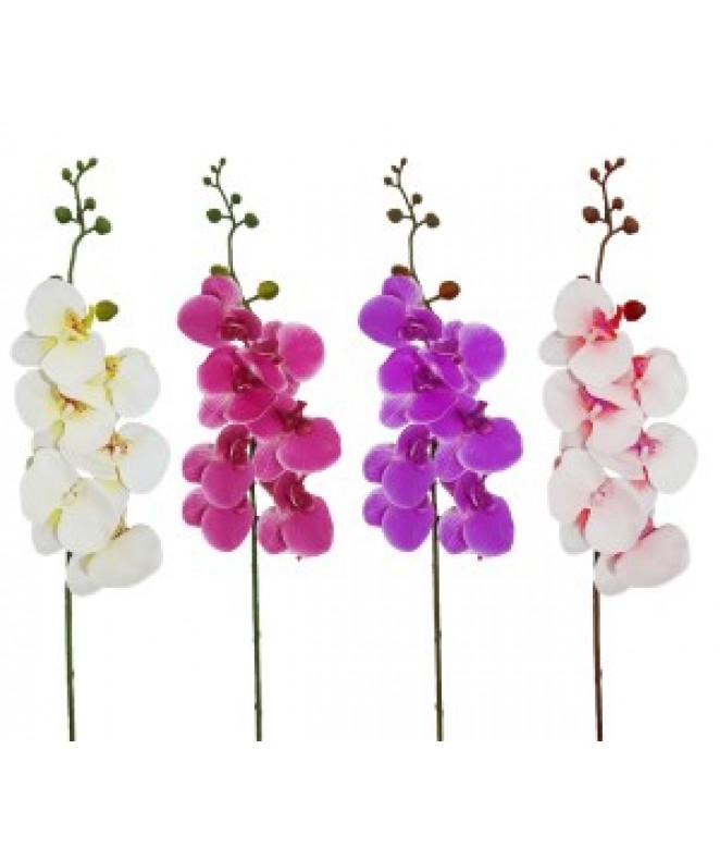 Vara c/ 3 flores grandes y chicas 10cm+9cm x 82cm - VARAS