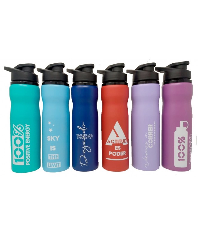 Botella de acero 750ml ap color c/pico vertedor - ACERO