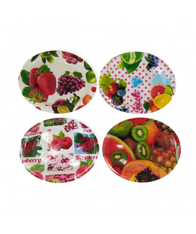 Set 6 mini bandejas ovales 16cm aprox - BANDEJAS DISCONTINUO