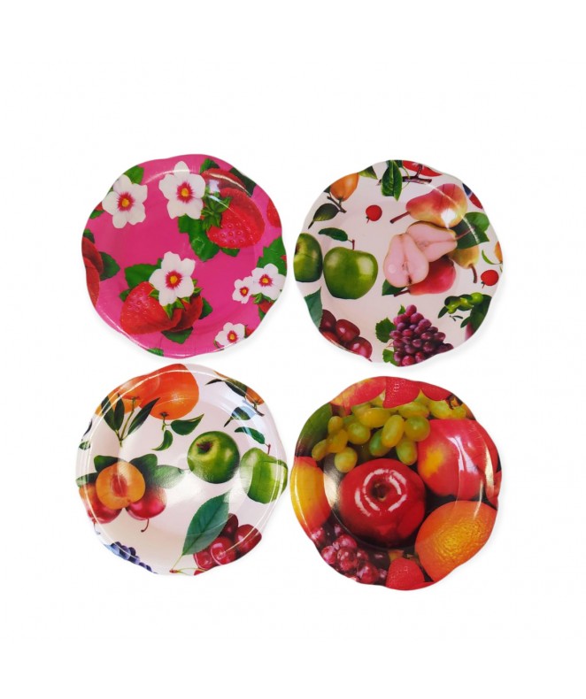 Set 6 mini bandejas red. 15cm aprox - BANDEJAS DISCONTINUO