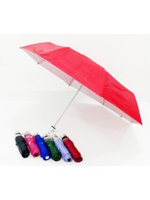 Paraguas plegable liso c/int. metalizado- 53 CM - PARAGUAS