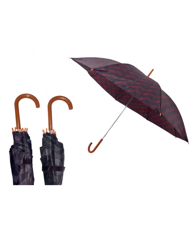 Paraguas aut. estampa entrelazada- 53cm aprox - PARAGUAS