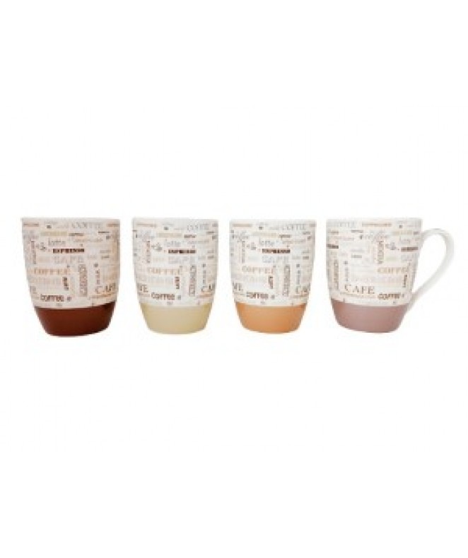Jarro mug bombé 330cc CAFÉ- 4 deco - JARROS Y TAZONES