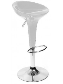 Silla bar c/respaldo anatomico - regulable - BLANC