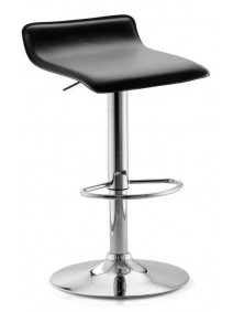 Silla bar c/asiento PVC -regulable - NEGRO