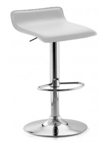 Silla bar c/asiento PVC -regulable - BLANCO - PLAYA