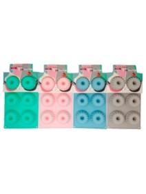 Molde de silicona mini budin x6- 28.5x17.5cm- past - MOLDES DE SILICONA