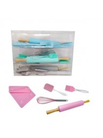 Set x5pzs reposteria en PVC - espatula + cepillo + - MOLDES DE SILICONA