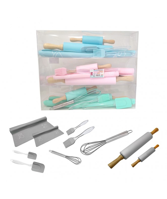 Set x10pzs reposteria combinado niños/adultos - 2x - MOLDES DE SILICONA