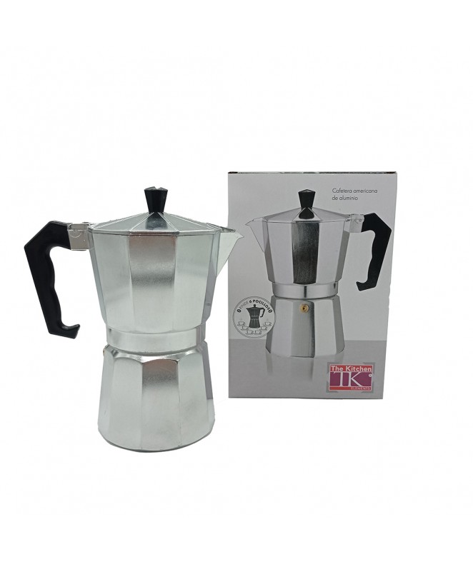 Cafetera Americana de aluminio p/6 pocillo - DISCONTINUO
