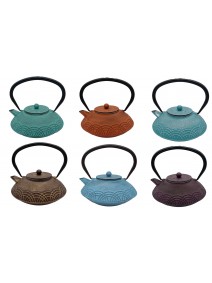 Tetera hierro + filtro 800cc c/int esmaltado 6 col - TETERAS