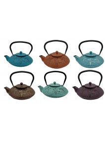 Tetera hierro + filtro 800cc c/int esmaltado 6 col - TETERAS