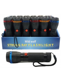 Linterna LED 12X2cm aprox 3AA - LINTERNAS Y SEGURIDAD