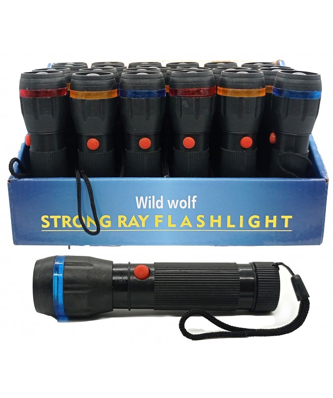 Linterna LED 12X2cm aprox 3AA - LINTERNAS Y SEGURIDAD