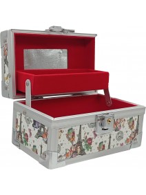 Alhajero con espejo- 2 pisos 15x9cm aprox - ART DISCONTINUO