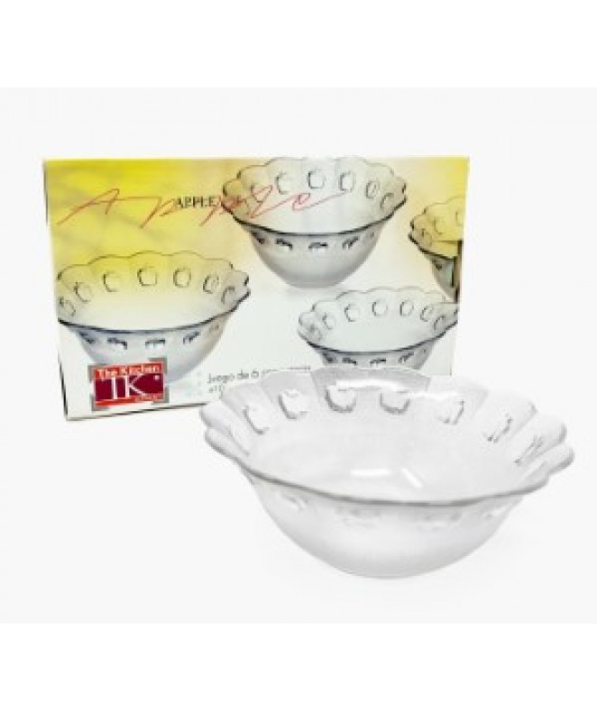 bowl x6 12.5cm aprox APPLE