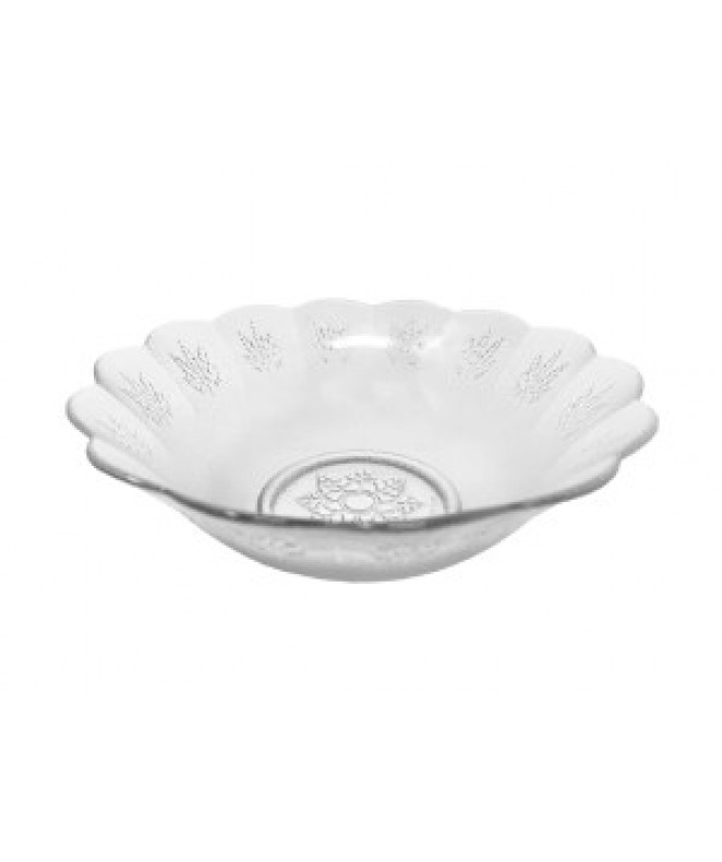Bowl vidrio deco HOJAS 17.5cm aprox - ENSALADERAS COMPOTERAS Y BOWL