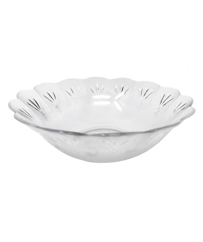 Bowl vidrio decorado  17.5cm aprox - ENSALADERAS COMPOTERAS Y BOWL