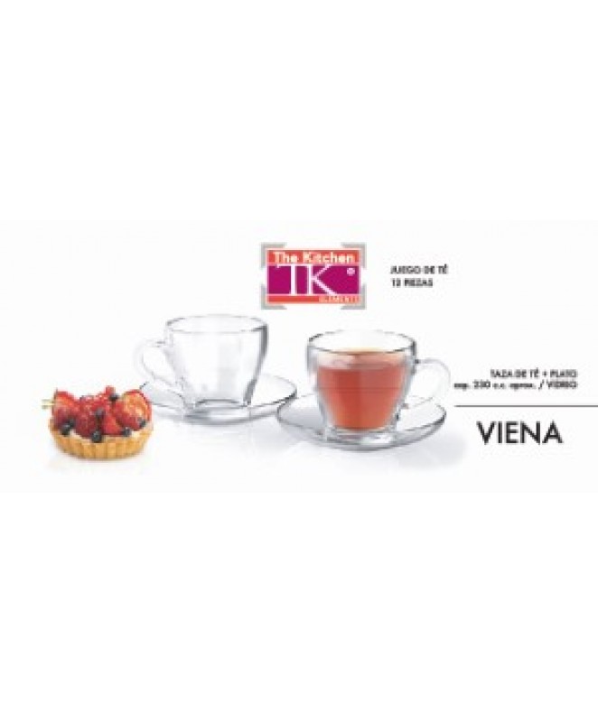 Set x6 tazas de te VIENA 230ml ap - TAZAS Y JUEGOS DE TE