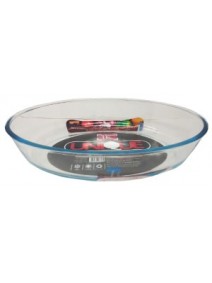Fuente oval vidrio UNIQUE 30x21x6.5cm aprox - CARRITOS DE COMPRA