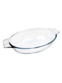 Fuente oval con asas UNIQUE 27x16x5cm aprox - CARRITOS DE COMPRA