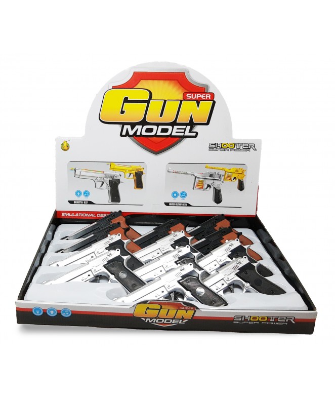 CR Arma lanza ventosas c/luz y son  49*37cm aprox - JUGUETERIA