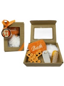 Set de spa - 4 pzas- esponja BATH /pomez/separador - SET D SPA