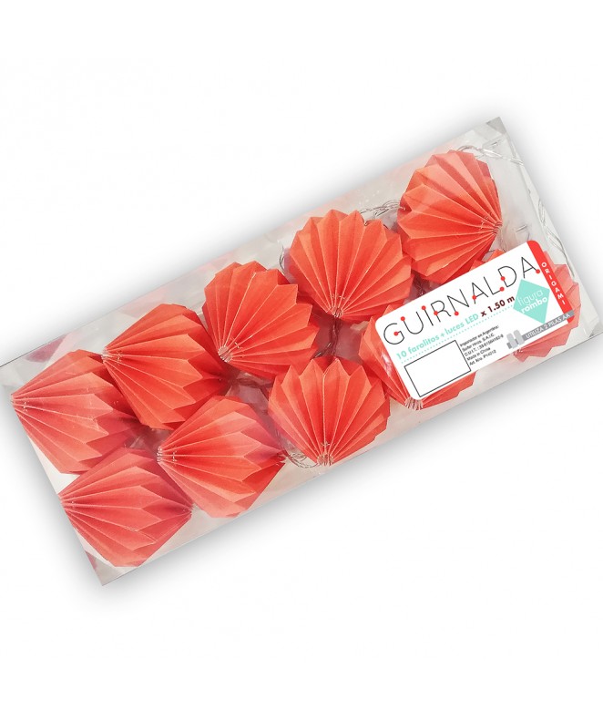 Guirnalda 10 farolitos origami + LED x 1.5mts - 2 - DECO