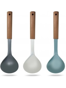 Cucharon 35cm aprox de madera c/ nylon - VIDRIO