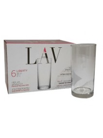 pack x 6 vasos .liberty. t/l 290 cc apx - VASOS EN CAJA DE REGALO