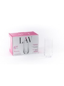 pack 6 vasos ELIT t/l 330 cc apx - VASOS EN CAJA DE REGALO