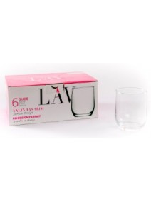 pack x 6 vasos .SUDE. whisky 315 cc apx - VASOS EN CAJA DE REGALO