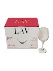 px6 copas FAME vino 300cc aprox - COPAS EN CAJA DE REGALO