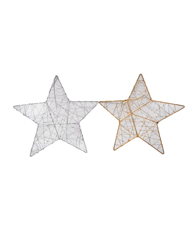 Estrella de hierro  20cm aprox.50%do 50%pla - NAVIDAD