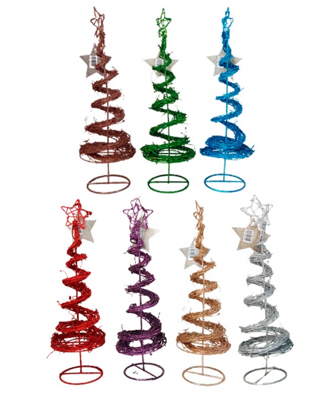 Árbol tirabuzón ratán 45 cm aprox. sólo contorno - 