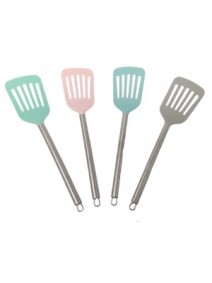 Espatula calada nylon + acero inox- linea PASTEL - DISCONTINUO