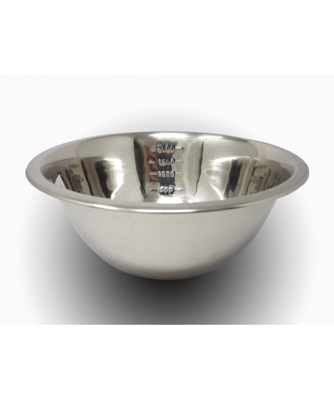 bowl ac inox c/ medidas 28 cm 3500cc p/batido - BOWLS Y ENSALADERAS